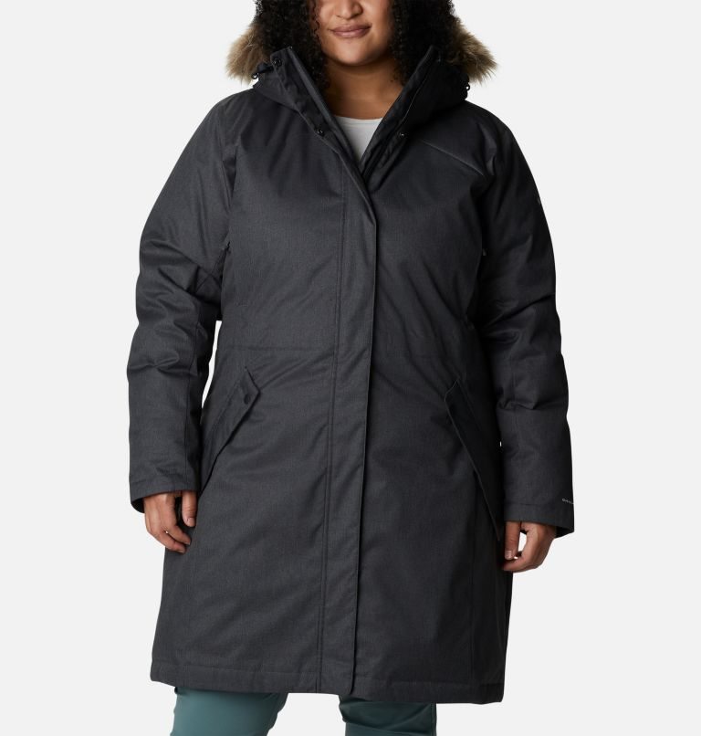 Jachete Parka Columbia Juniper Ridge Omni-Heat Infinity Down Dama Negrii | Plus Size IN170Q9SM